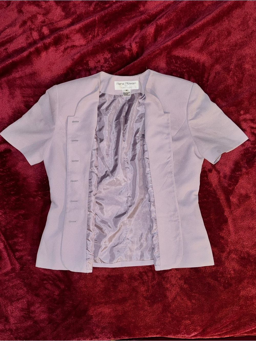 Rena Rowan Light Lavender Short Sleeve Blazer